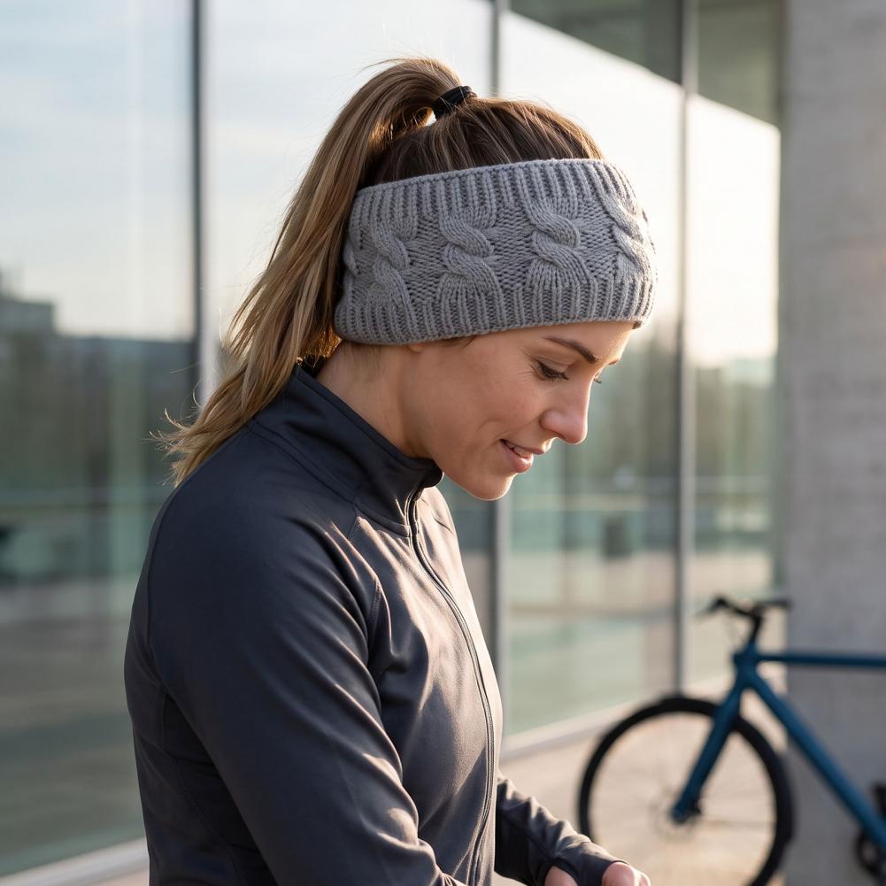 Fleece Ear Warmer Band - Fascia per capelli in pelliccia sintetica