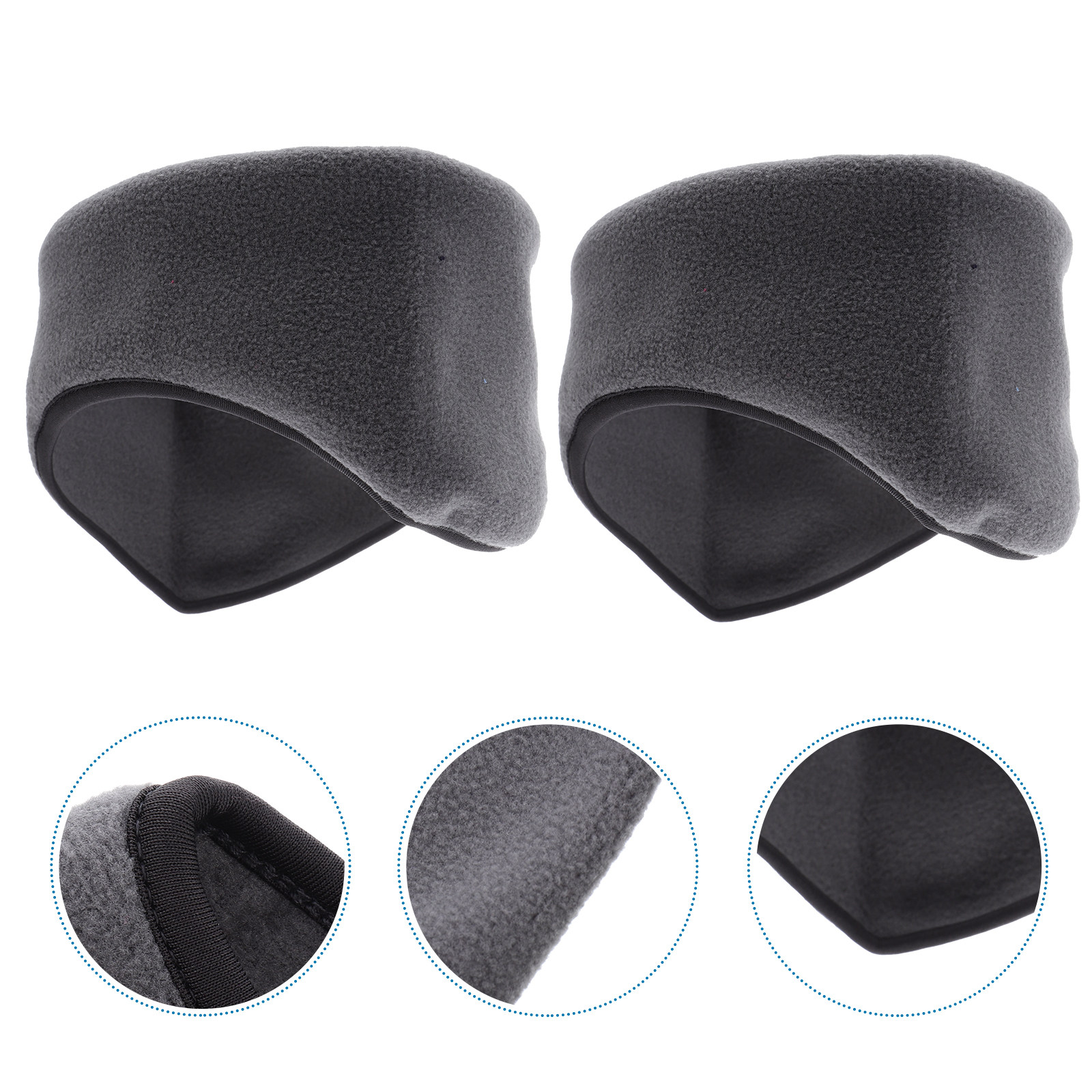 Fleece Ear Warmer Band - 2 Pezzi Fascia per Capelli Calda
