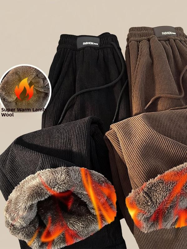 Corduroy Pant Warm - Pantaloni in velluto di agnello extra